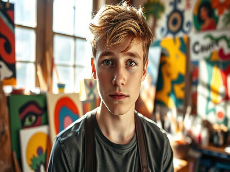 An inspirational image of Cade Smith in action during a sports event, showcasing determination and athleticism, with a cheeri