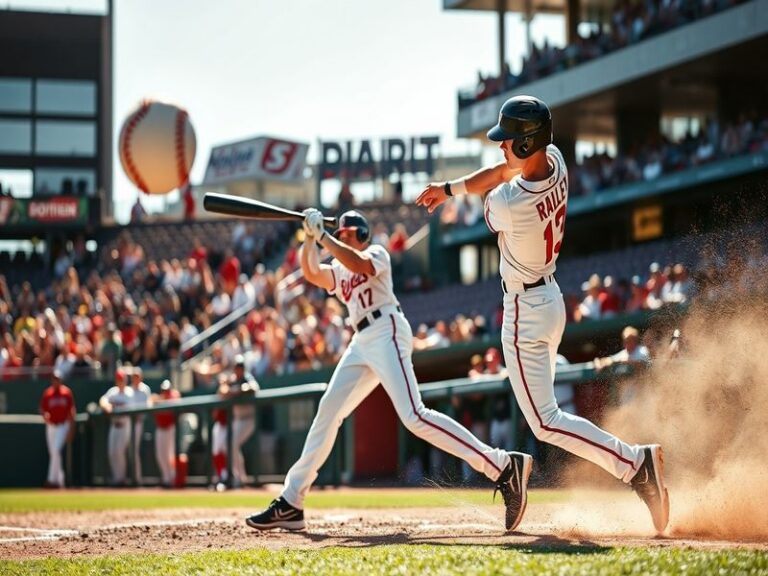 A dynamic action shot of Luke Raley mid-swing at T-Mobile Park, showcasing his powerful left-handed stance, Mariners navy and