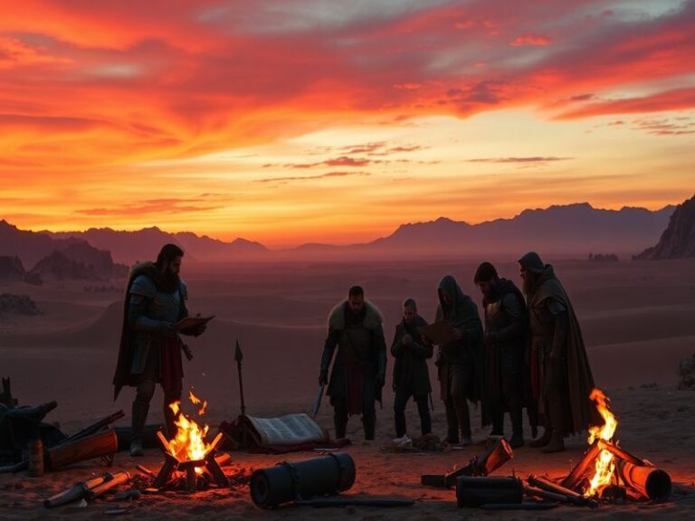 A screenshot from Crimson Desert showcasing the new dynamic weather system with a stunning landscape and vivid graphics.