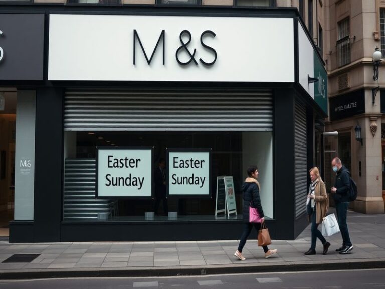 A serene Easter Sunday scene with families gathering around a festive table, showcasing traditional foods and decorations, sy