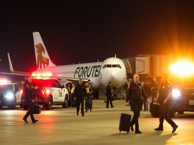 bomb threat frontier airlines