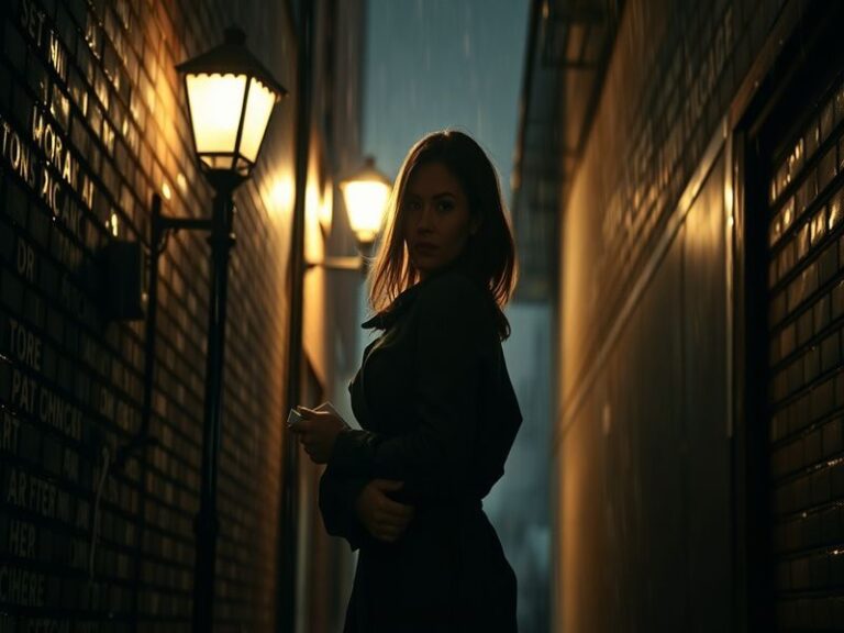 A still from the ITV series Grace, featuring Detective Superintendent Roy Grace in a tense investigation scene, set against t