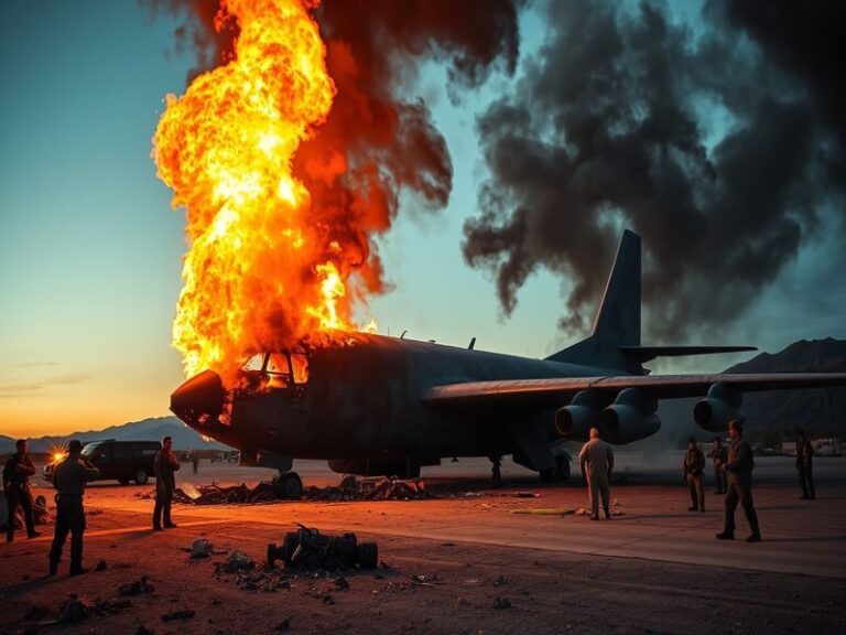 An E-3 Sentry radar plane in flight, showcasing its large dome and military markings against a clear blue sky, capturing the