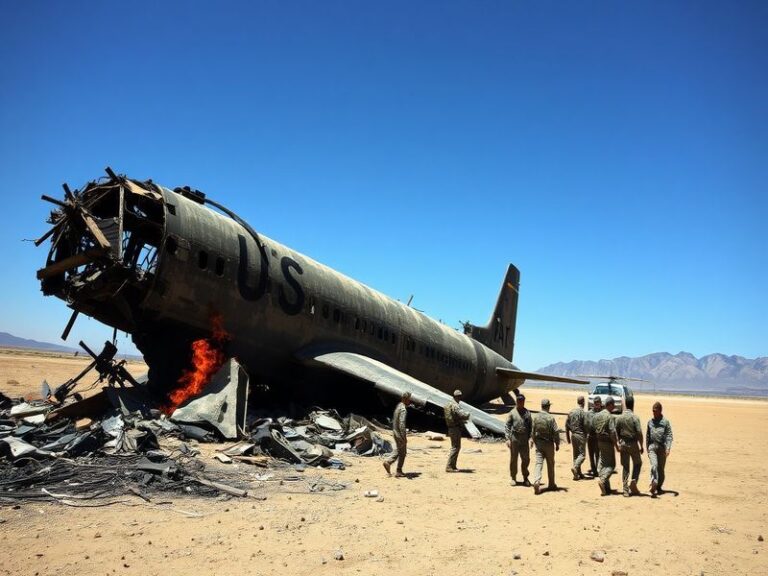 An image depicting a US radar plane in flight, showcasing its sleek design against a cloudy sky, symbolizing military technol