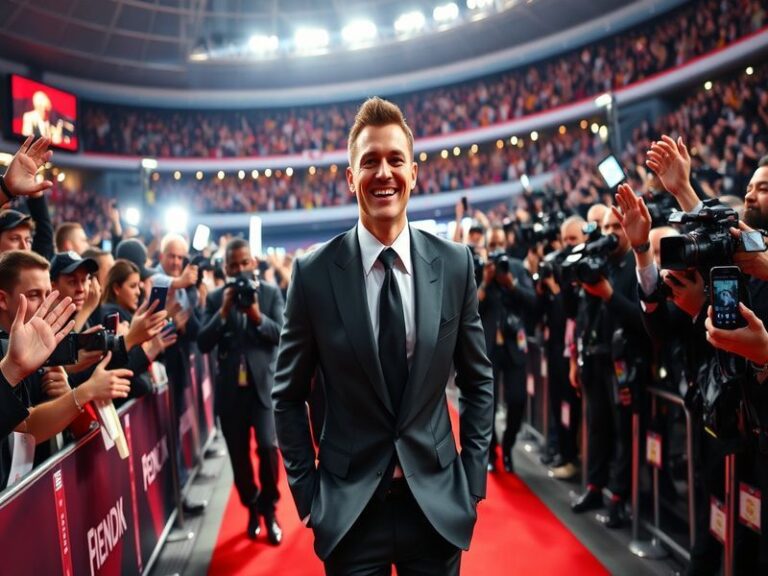 A vibrant jungle setting in South Africa, showcasing lush greenery and a camp where celebrities are preparing for challenges,