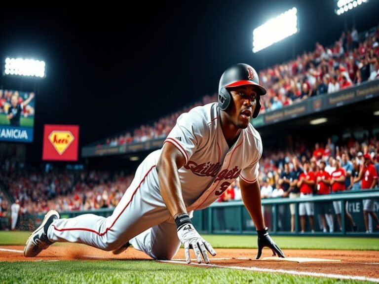 A dynamic action shot of Terrance Gore sprinting on the baseball field, showcasing his speed and agility during a game.