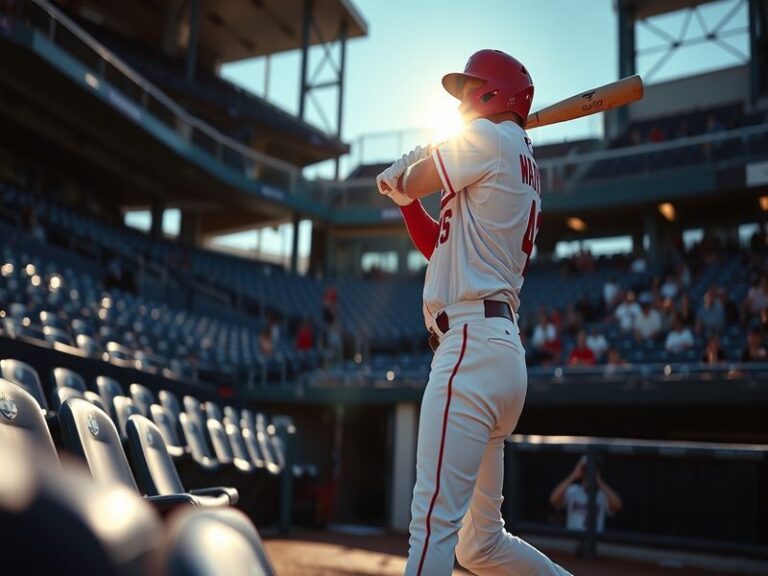An action shot of a Nationals vs Phillies game, showcasing players in their uniforms, a packed stadium, and an electrifying a