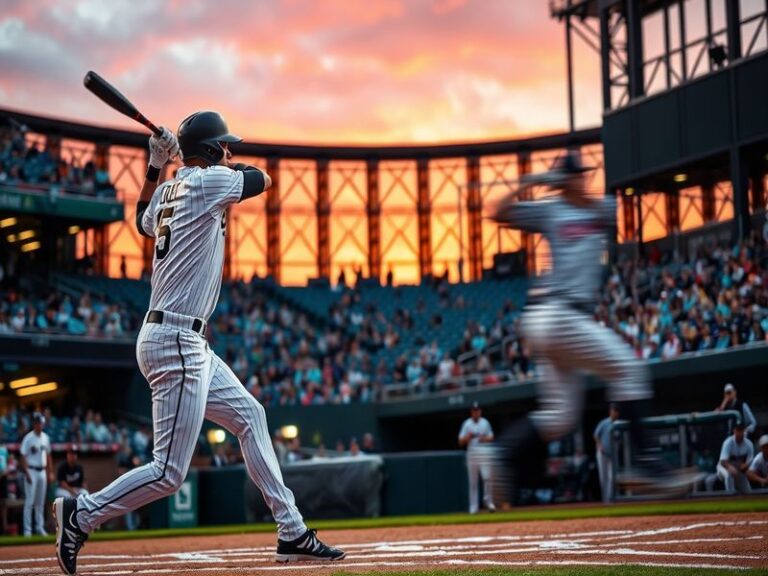 An action shot of a White Sox player sliding into second base, with a Marlins player poised to make a tag, showcasing the com
