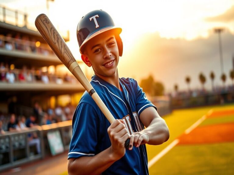 A dynamic action shot of Brice Matthews in a baseball game, showcasing his athleticism and focus, with fans cheering in the b