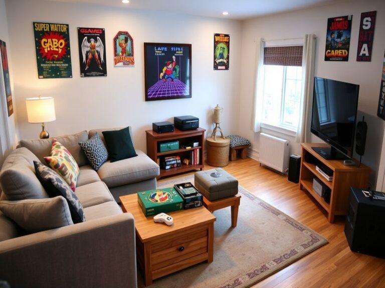 A vibrant scene depicting users in Rec Room, showcasing customizable avatars and creative room designs within a virtual envir