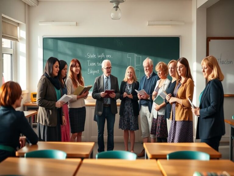 A collage of the main cast members of The Teacher Season 3, featuring a classroom setting with an engaging atmosphere.