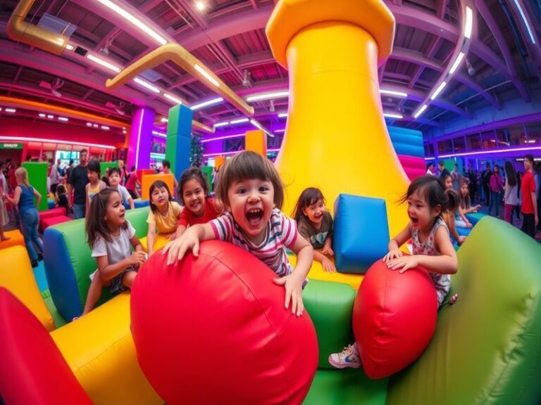 An engaging virtual environment showcasing diverse avatars interacting in Rec Room, highlighting creativity and community.