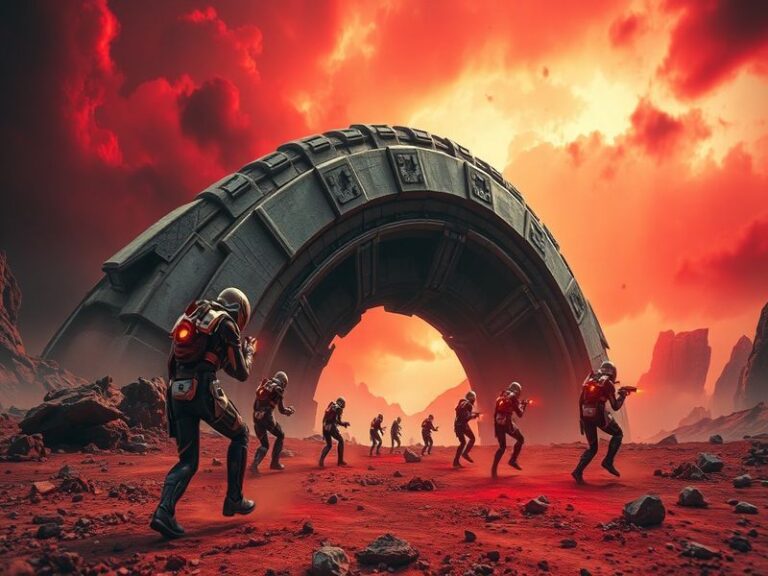 An action-packed scene from Arc Raiders showcasing vibrant graphics and dynamic gameplay elements, emphasizing character cust