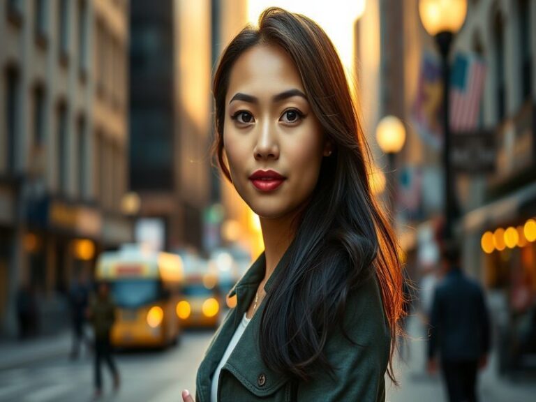 A vibrant portrait of Lola Tung smiling, set against a beach backdrop, evoking a sense of summer and youthful energy.