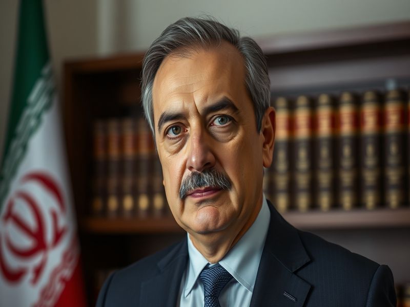 A portrait of Masoud Pezeshkian in a professional setting, showcasing his dedication to healthcare and politics.