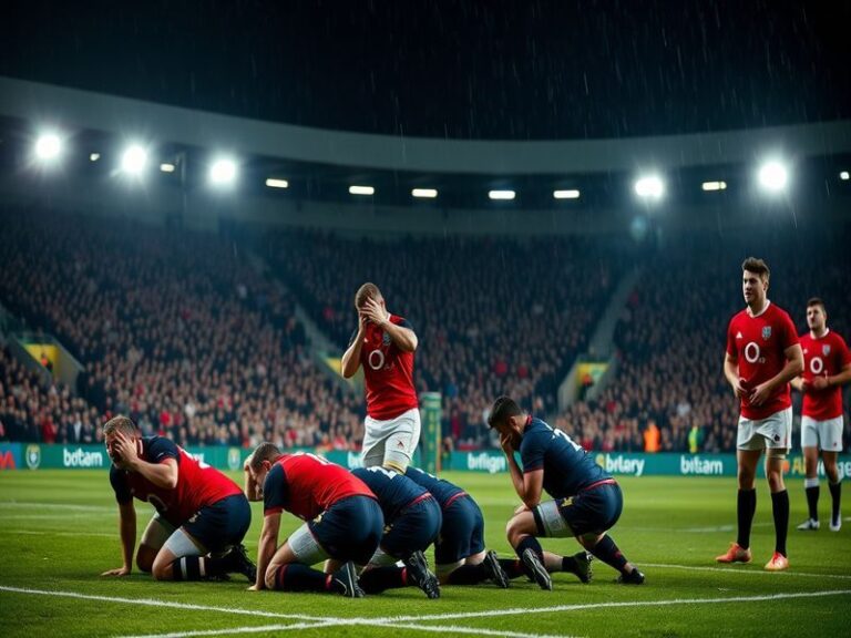 A vibrant collage depicting elements of English and Japanese culture, including traditional dress, sports, and iconic landmar