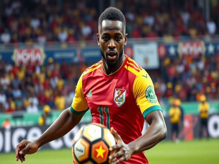 Cédric Bakambu in action during a football match, showcasing his skills and agility on the field.