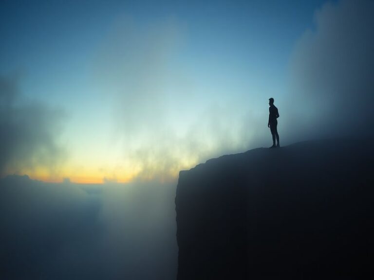 A split-image visual: on one side, a group of diverse people raising their hands in unity against a sunset; on the other, a c