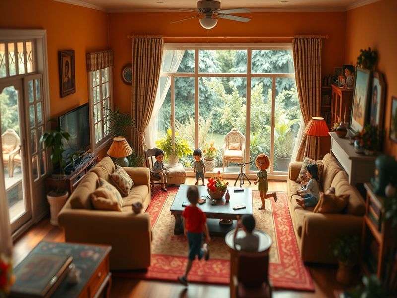 A vibrant scene from Shrinking, showcasing the main characters in a therapy setting, with a blend of humor and emotional dept