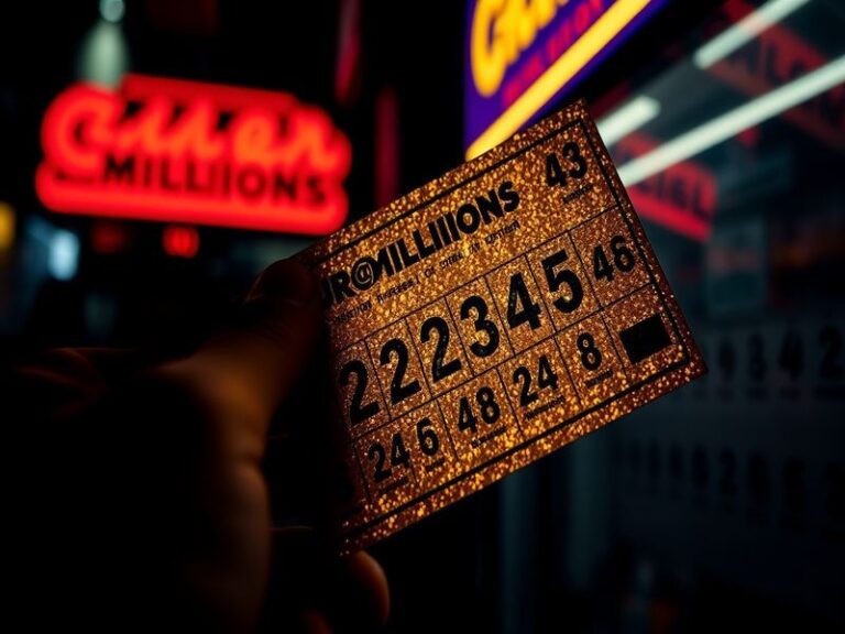 A vibrant graphic depicting EuroMillions lottery tickets, a globe, and celebratory elements, conveying excitement and hope.