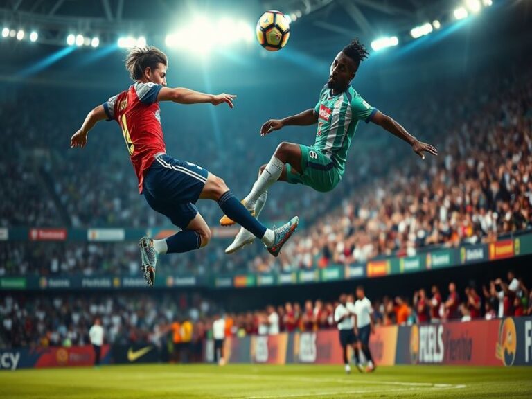 An action-packed moment from the Argentina vs Zambia match, showcasing players in vibrant kits battling for the ball on a lus