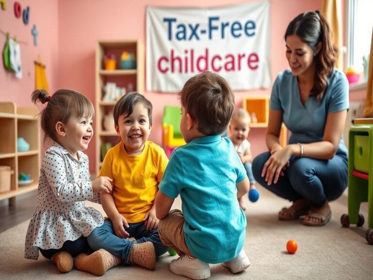 A family enjoying time together at a park, with children playing and parents relaxing, symbolizing the benefits of affordable