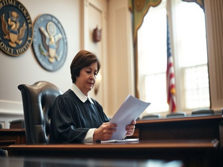 A formal portrait of Elena Kagan seated on the Supreme Court bench, wearing her signature judicial robe and a bold collar. Th