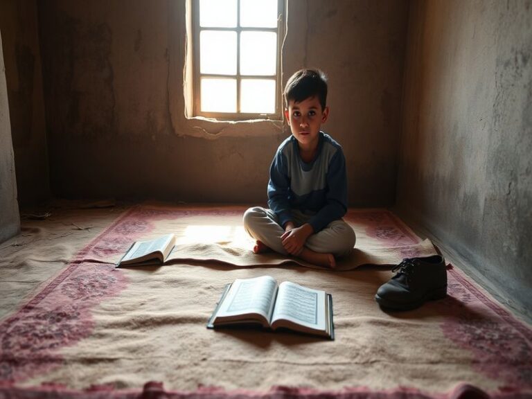 A dynamic portrait of Maaz Sadaqat in a creative workspace, surrounded by screens displaying his multimedia projects, with a