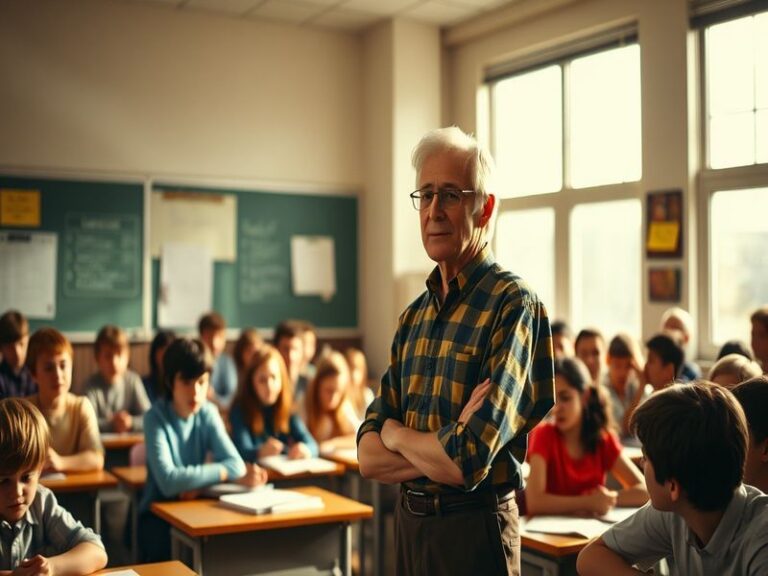 A moody scene from The Teacher Season 3 featuring the lead actress in a dimly lit classroom, surrounded by unsettling shadows