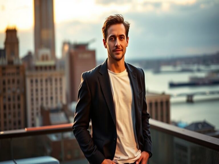 A candid backstage photo of Reeve Carney performing live, wearing a black shirt and playing an acoustic guitar under warm sta