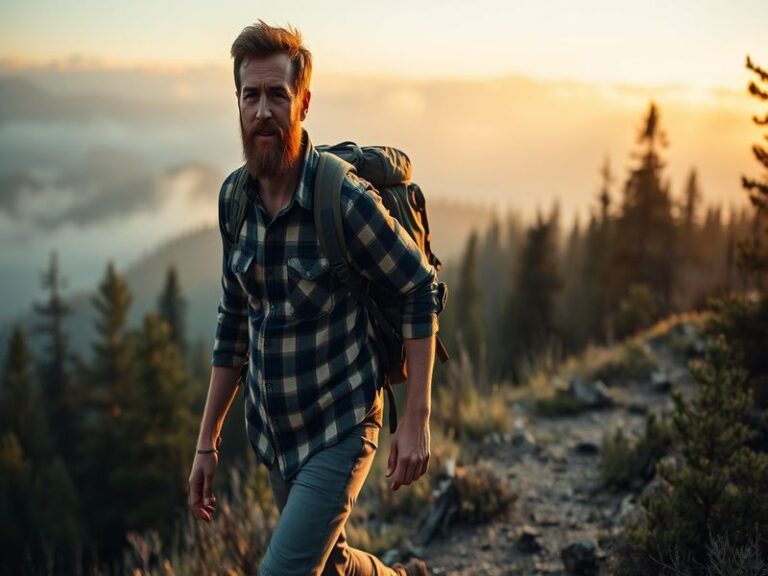 A focused Tyler Lundblade on a misty lake at dawn, holding a large bass with sonar equipment visible in the background. He we
