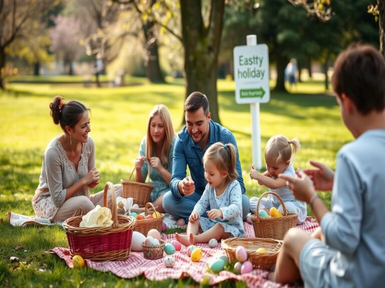 A split-image visual showing a bustling European city square closed for a holiday on one side and a quiet American street on
