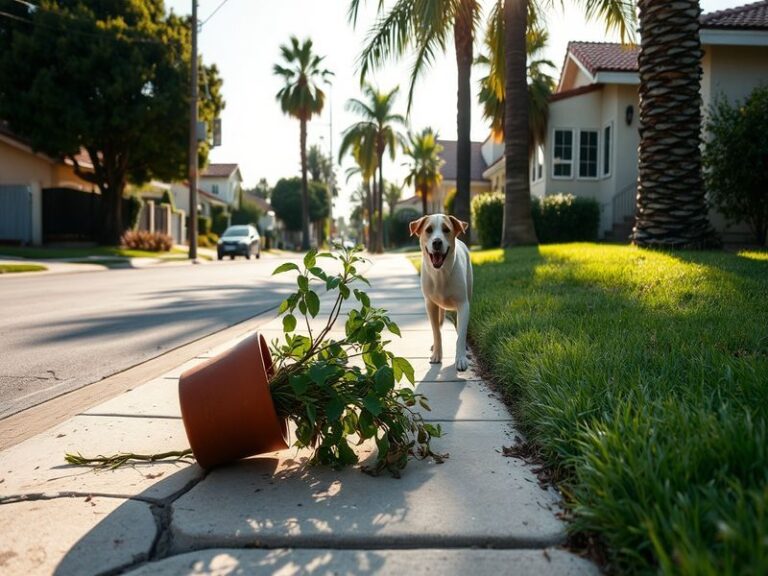 A split-image visual: the left side shows a modern Los Angeles skyline with a subtle seismic wave overlay; the right side dep