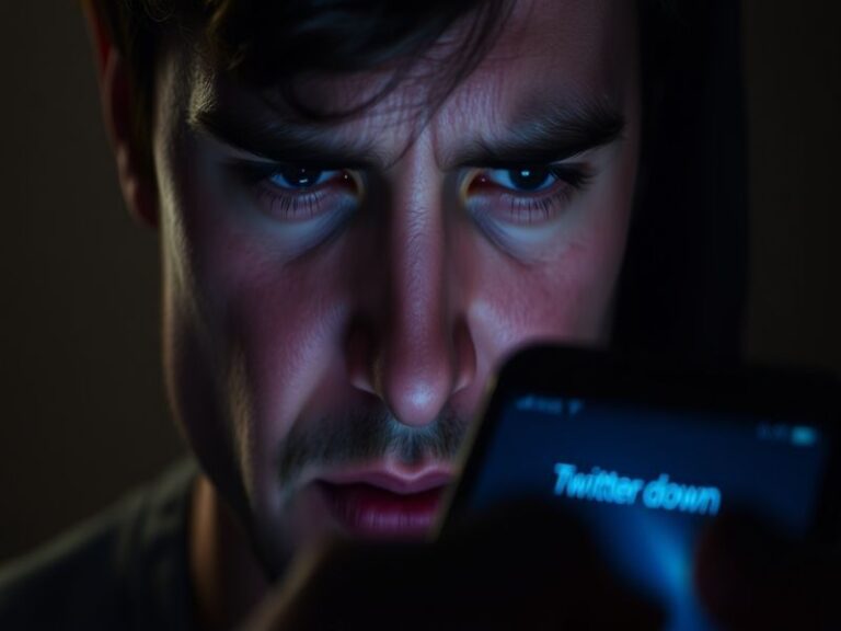 A split-screen image showing a smartphone displaying a 'Twitter is down' error message on one side, and a laptop accessing Do