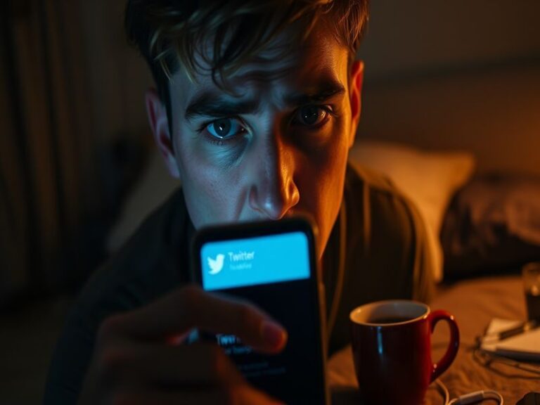 A split-screen image showing a frustrated user staring at a loading error on X (Twitter) on one side, and a global network ma