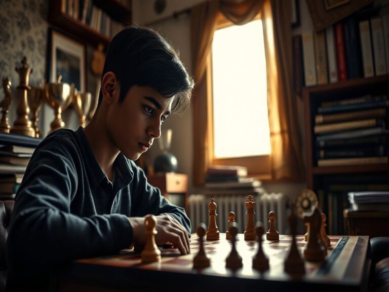 A focused midfielder in a blue training kit, controlling a football on a rain-soaked pitch during a youth match in India. The
