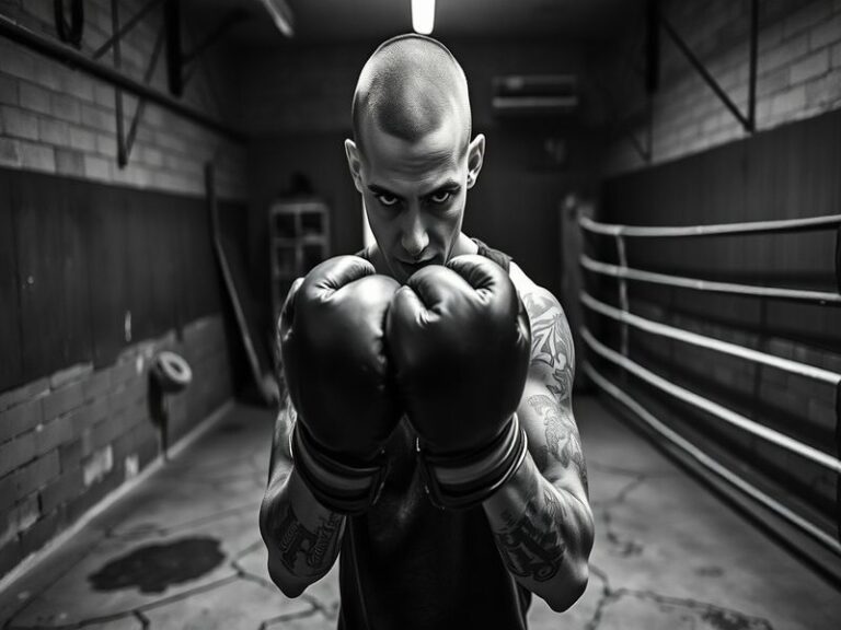 A focused Bo Lueuders coaching an athlete in a well-lit gym, demonstrating proper form on a kettlebell exercise. The scene in