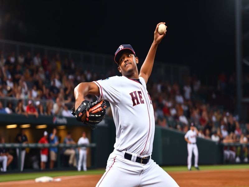 A dynamic action shot of Taj Bradley in mid-pitch during a 2024 Tampa Bay Rays game, showcasing his focused intensity, mid-90