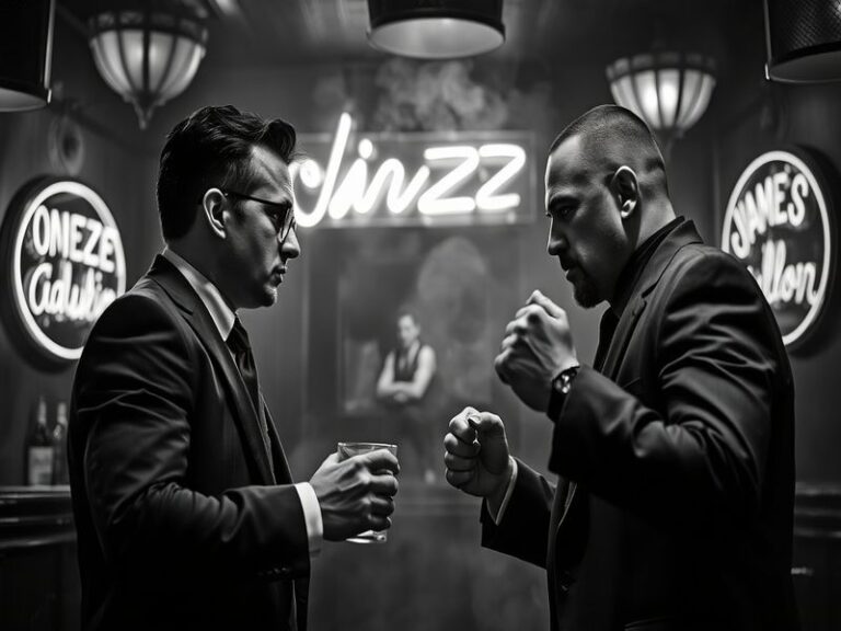 A split-screen composition showing a smartphone displaying viral social media notifications on one side, contrasted with a pe