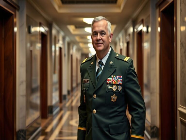 A dynamic action shot of Randy George mid-game, wearing his team uniform, with a blurred stadium background highlighting the