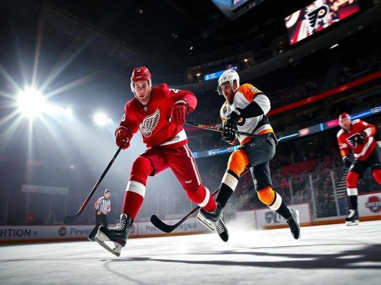 red wings vs flyers
