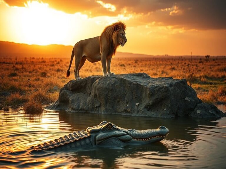 A split-image composition: on the left, a shadowy figure in a dark cloak holding a dagger (symbolizing the predator); on the