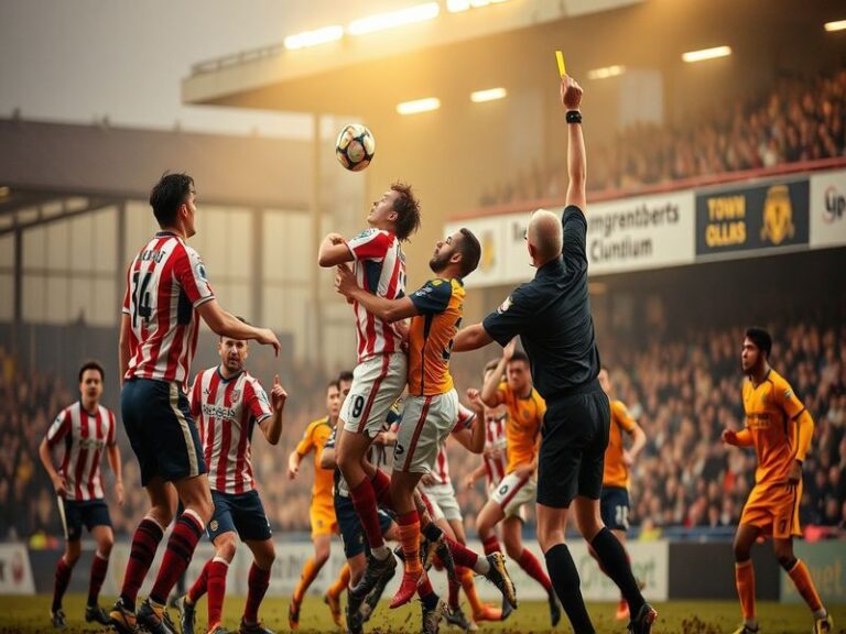 A packed stadium with Doncaster Rovers and Mansfield Town players in mid-action during a fiercely contested match. The Doncas