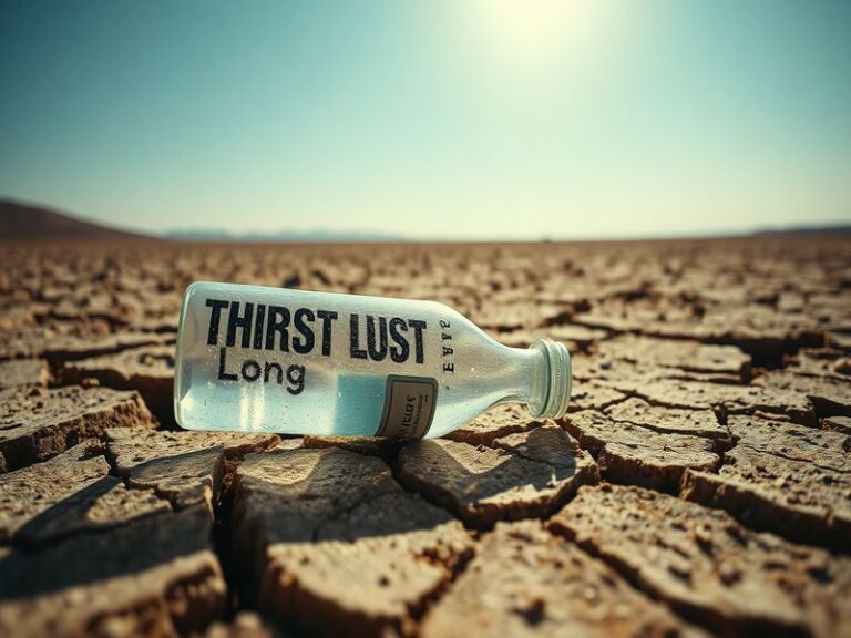 A split-screen image: one side showing a person scrolling on a phone with a thirst trap caption, the other side showing a cou