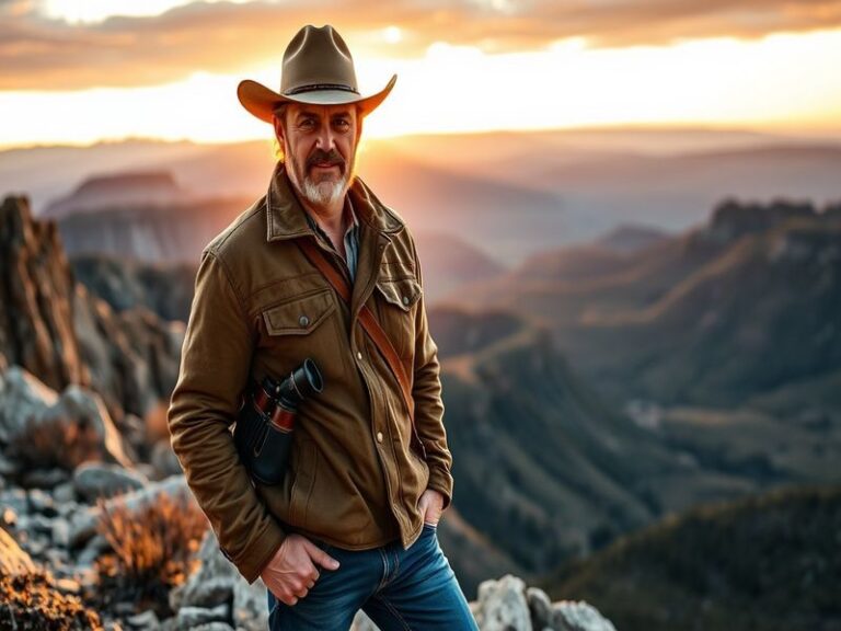 A moody portrait of Jake Cooper in a dimly lit theater, wearing a simple button-down shirt and holding a script. His expressi