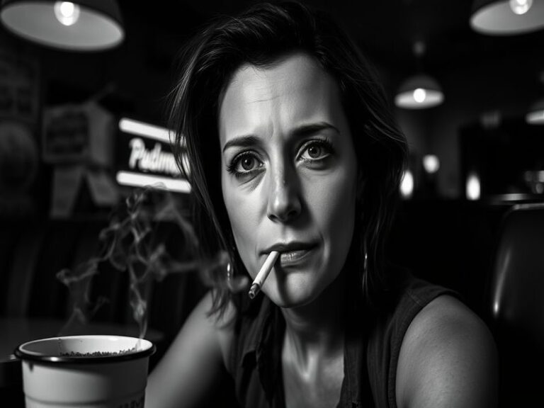 A professional portrait of Jill Hennessy in a mid-career era setting, wearing a stylish yet understated outfit, with a warm a