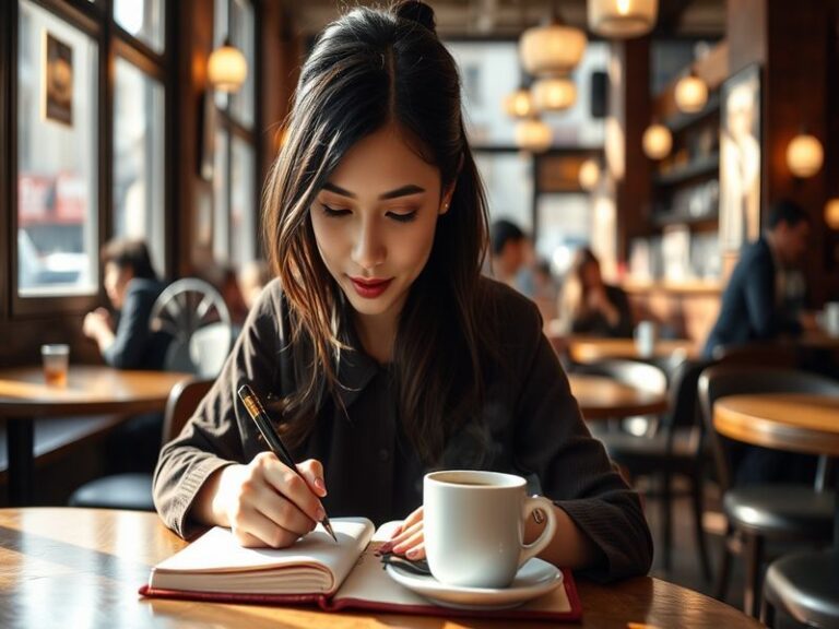 A vibrant, dynamic photo of Jamie Ding on stage during a live performance, holding a microphone and engaging with a diverse,