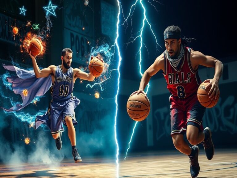 A split-image visual: on one side, a chessboard with precise piece placement representing 'magic,' and on the other, a dynami