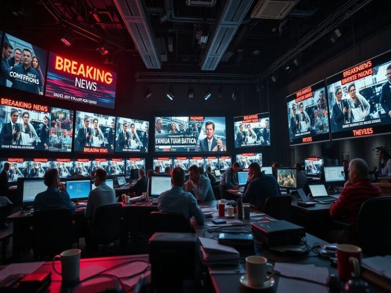 A split-screen image showing: Left side—soldiers in a tense standoff near a border fence under stormy skies; Right side—a glo