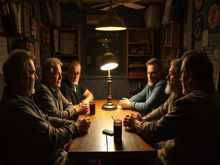 A split-screen image showing a man in a suit looking at a smartphone (digital manosphere influence) versus a man in tradition